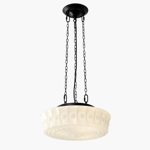 Belara opal glass dome pendant light