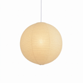 Sora washi paper globe pendant light on a white background